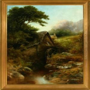 Haly Street Mill, Chayford In Devon. Signed And Dated G. Shaw 94 by George Shaw