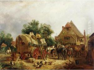 Halt At The Tavern by Joshua Shaw