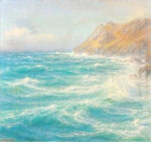 Waves Breaking Ona Coastline by Walter Shaw