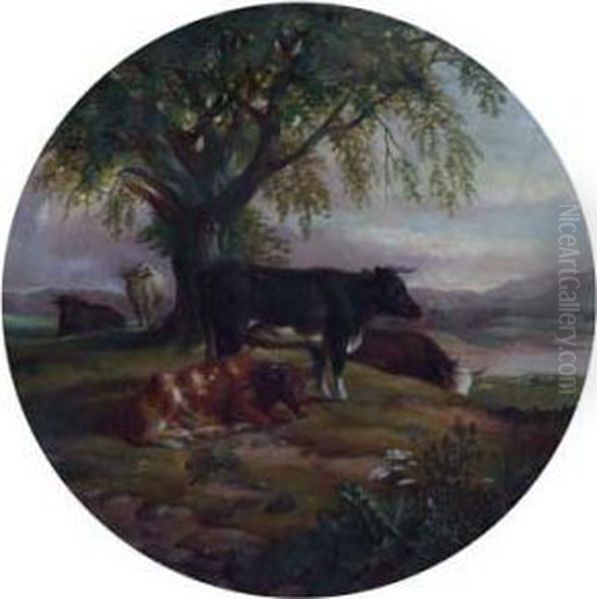 Cattle In A Rural Landscape - view 1
