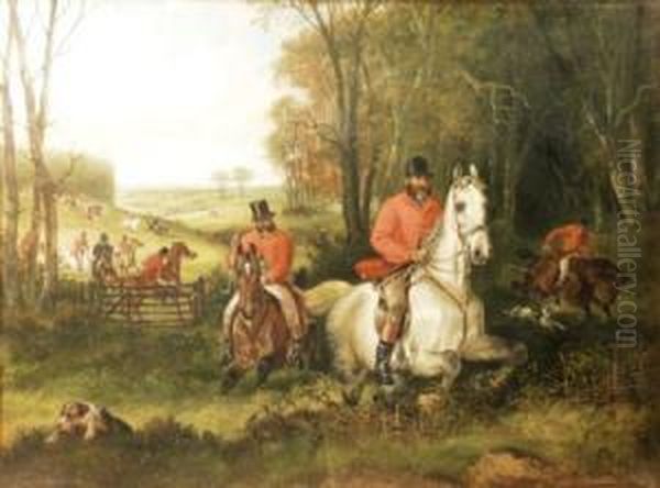 A Hunt Leading Into A Wood - view 1