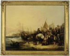 Unloading The Day's Catch by William Joseph Shayer