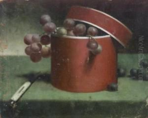 Red Box With Grapes by Sanford Shayer