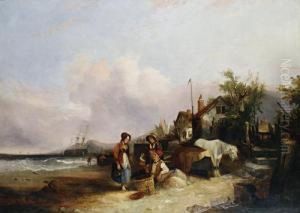 Shrimpers Resting By The Shore