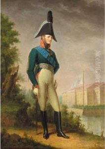 Portrait Of Alexander I, Emperor Of Russia by Stepan Semionovich Shchukin