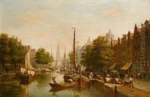 Canal Scene, Amsterdam