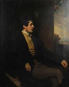 Portrait Of A Gentleman, Said To Be The First Lord Belper by Martin Archer Shee