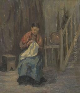 Woman Knitting Woman Knitting