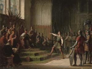 Richard The Lionheart On Trial Before The German Court At Worms