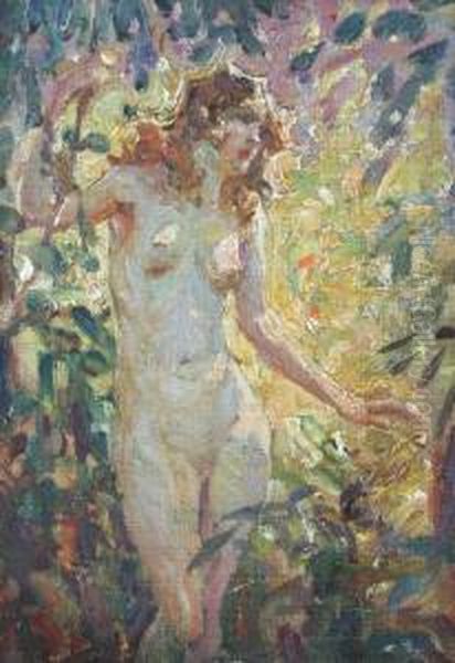 Pair Of Female Nudes - view 1