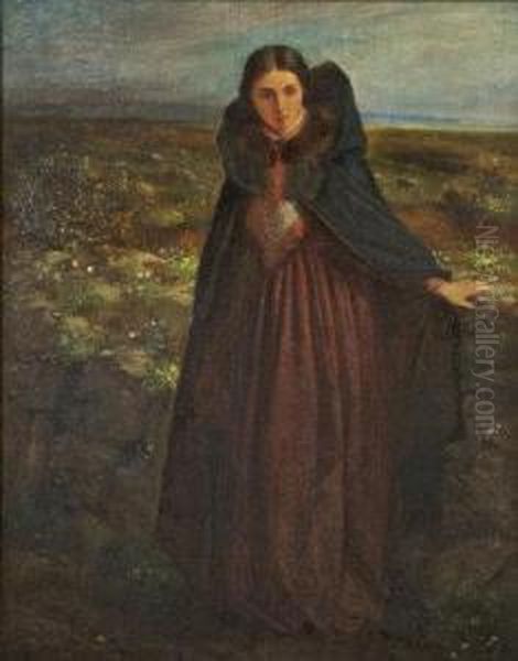 Portrait Of A Lady In Extensive Landscape - view 1