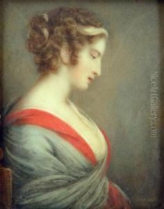 Portrait Of A Young Woman by Samuel Shelley