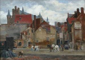 Street Scene, Anvers, Belgium by H.J. Sheltema