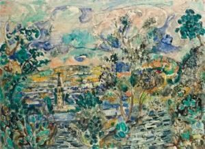 Safed Landscape by Menachem Schmidt Shemi