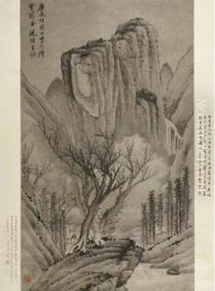 Cottage In The Winter Mountains - view 1