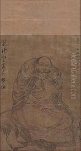 Two Paintings Of Twelfth And Thirteenth Patriarchs - view 1