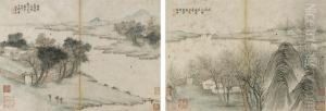 Landscape In Ancient Style by Shen Zongjing