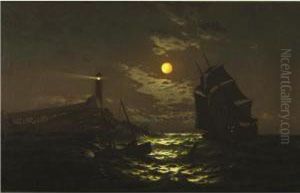 Shipping Off The Coast by J. Warren Sheppard