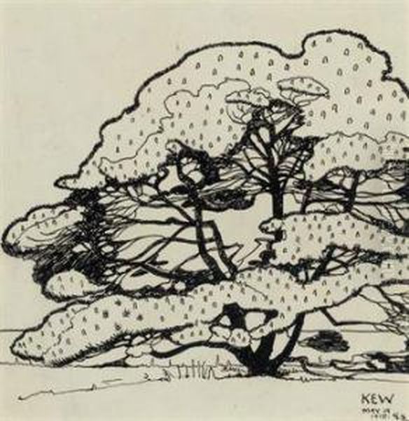 Trees By The Water, Kew Gardens - view 1