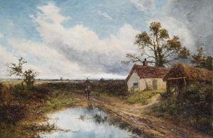 Figures Walking On A Path by Daniel Sherrin