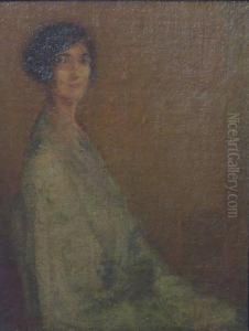 Portrait Of Aunt Mab (artist's Wife) by William Anderson Sherwood