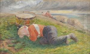 Sketch For The Drummer Boy's Dream by Frederic James Shields