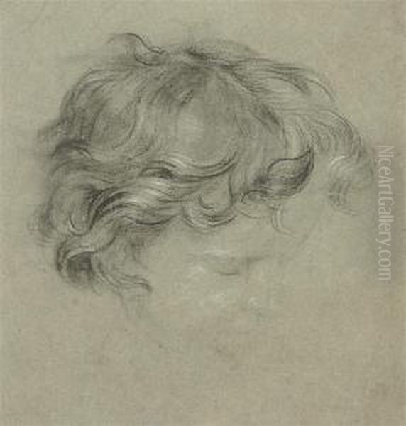 Study Of A Child's Head - view 1