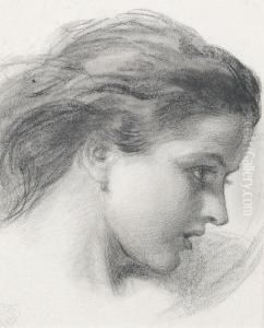 Study For A Panel At The Chapel Of The Ascension, Bayswater Road, London by Frederic James Shields