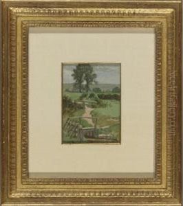 The Double Stile, (stream By A Meadow) by Thomas W. Shields