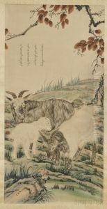Depicting A Landscape With Rams by Lang Shih-Ning