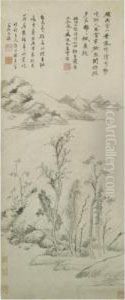 Autumn Rain On The Bare Hill by Jiang Shijie