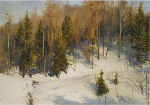 Winter Sun by Andrei Nikolaevich Shilder