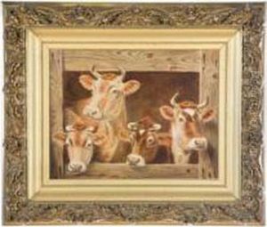 Portrait Of Cows by Sylvester Musgrave