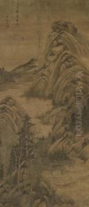 Cottages In The Mountain by Wang Shimin