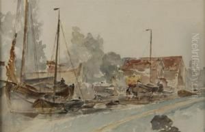 Boat Yard by Walter Shirlaw