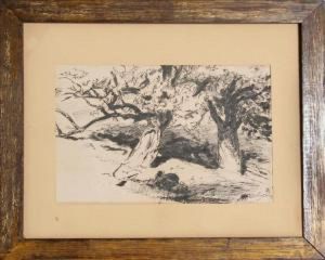 Two Trees by Walter Shirlaw