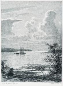 The Malaya Neva River by Ivan Shishkin