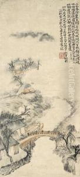 Drizzle And Mist Over The River Banks - view 1