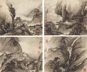 Landscapes After Ancient Masters by Li Shizhong