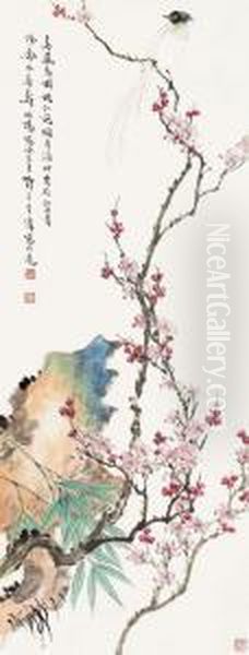 Plum And Bird - view 1