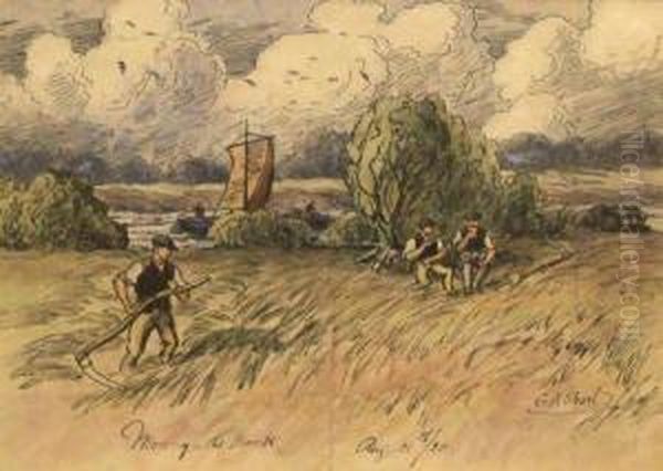 "mowing The Bank" - view 1