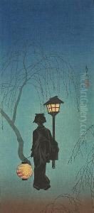 Fourteen Woodblock Prints by Takahashi Shotei