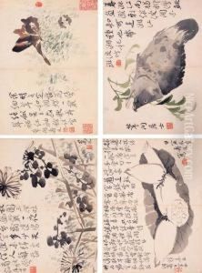 Flowers, Birds And Insects by Bian Shoumin