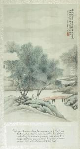 Ink And Color On Silk, Framed And Glazed; The Upper Right Inscribed With A Poem, Dated Jiayin (1914), Lin Shu, With One Artist's Seal Reading Lin Shu Siyin by Lin Shu