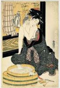 Jeune Femme A Sa Toilette by Tamagawa Shucho
