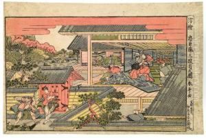 Sandanme No Zu by Katsukawa Shuntei