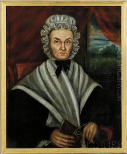 Portrait Of Mrs. David Stevens Of St. Albans, Vermont.