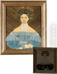 Portrait Of Miss Adeline Bartlett Holding A Letter