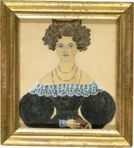 A Miniature Portrait Of Miss Adeline Bartlett Of Lowell, Massachusetts