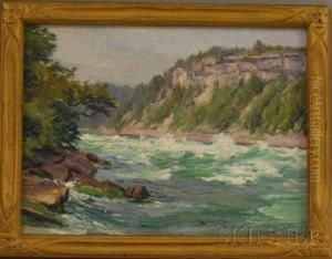 Looking North - Whirlpool Rapids by Claire Shuttleworth